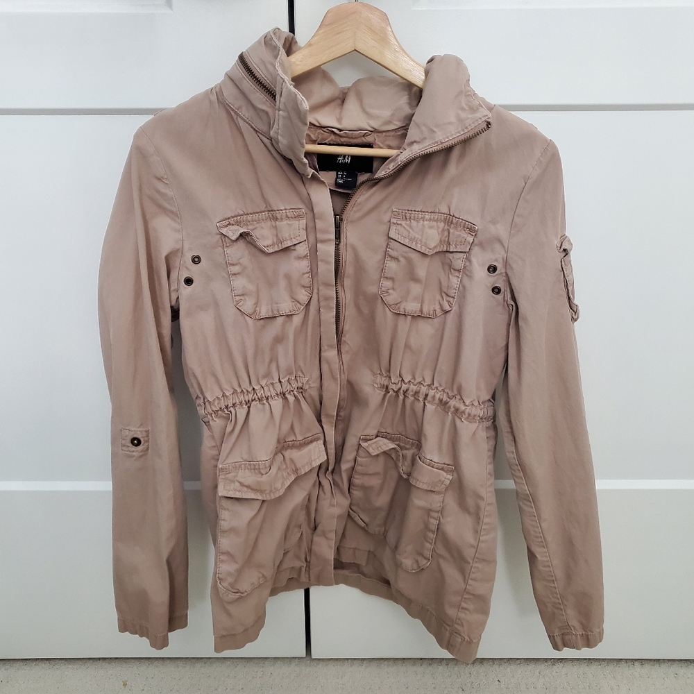 taupe utility jacket